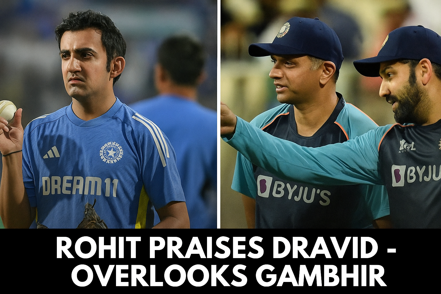 rohit sharma praises rahul dravid
